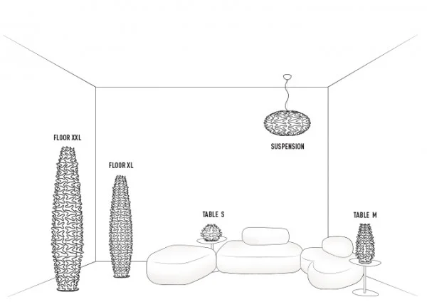 CACTUS SUSPENSION design par Adriano Rachele
