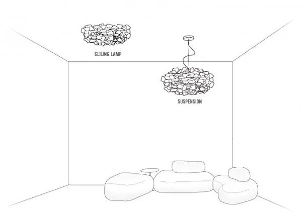 Clizia Suspension et Plafonnier OPAFLEX